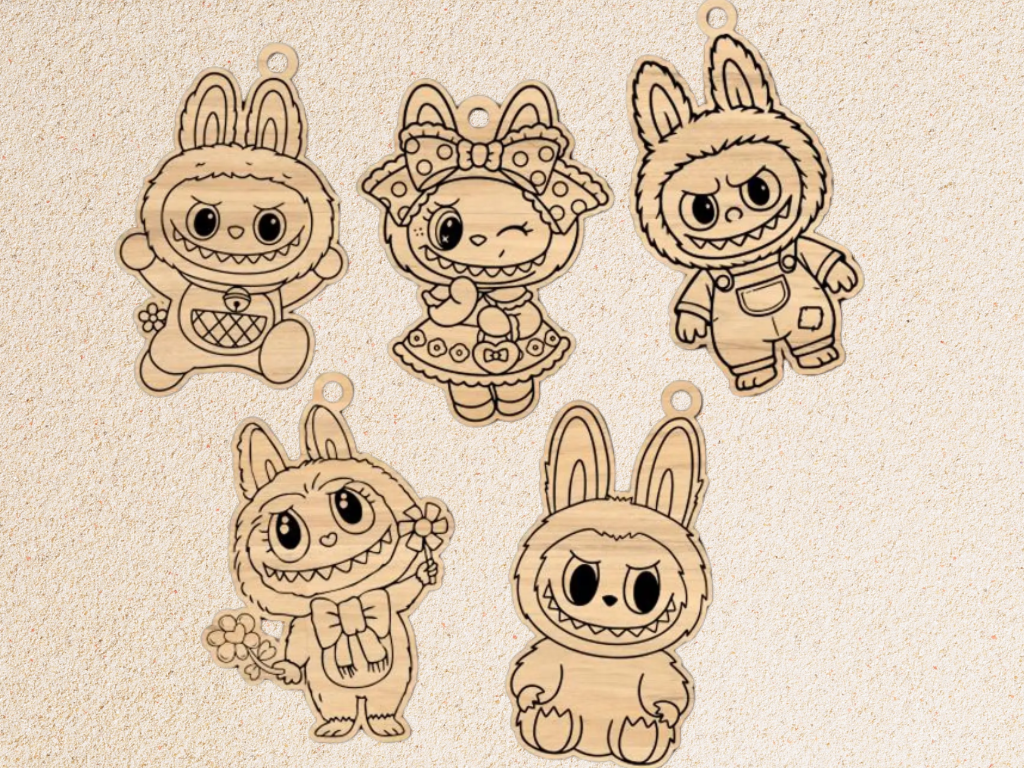 Wooden cottage model