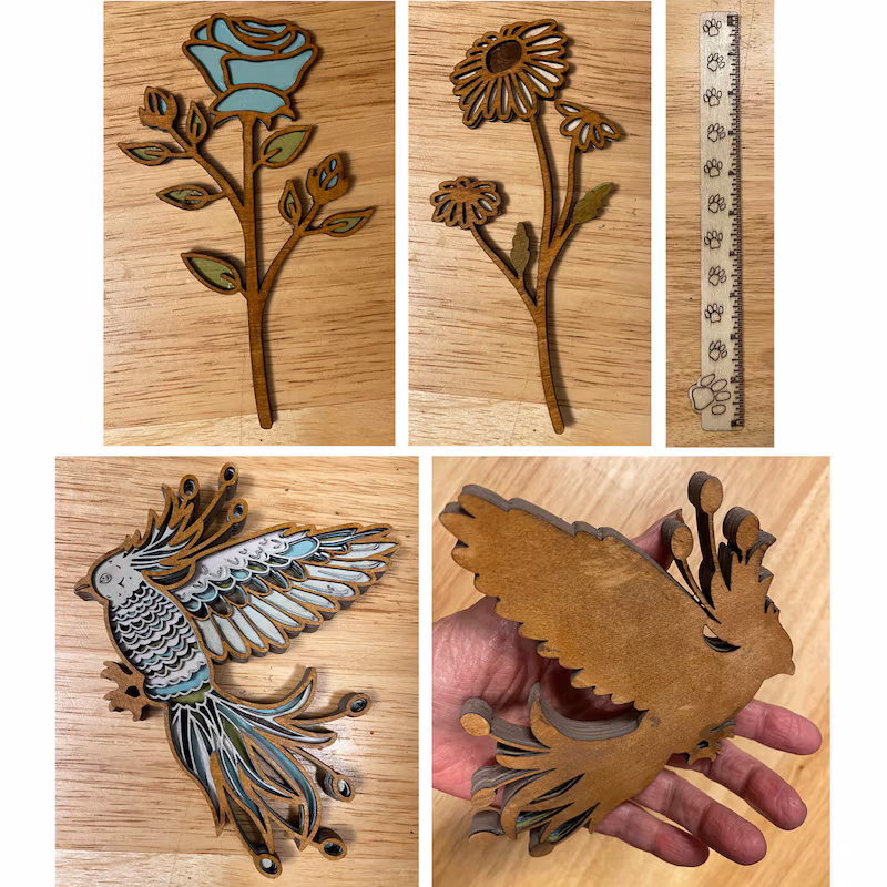 Metal engraving sample